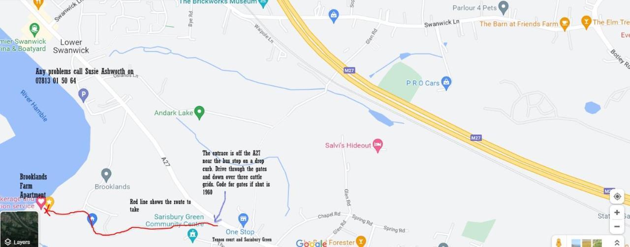 דירות Lower Swanwick Brooklands Barn מראה חיצוני תמונה